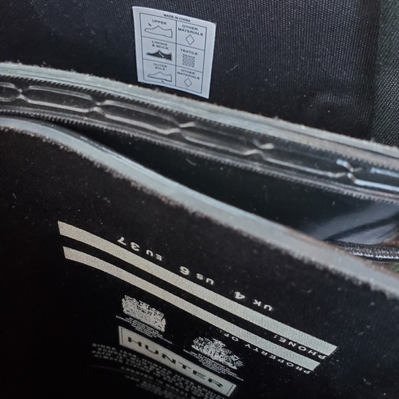 Hunter Boots Black sz US 6 - Picture 8 of 10